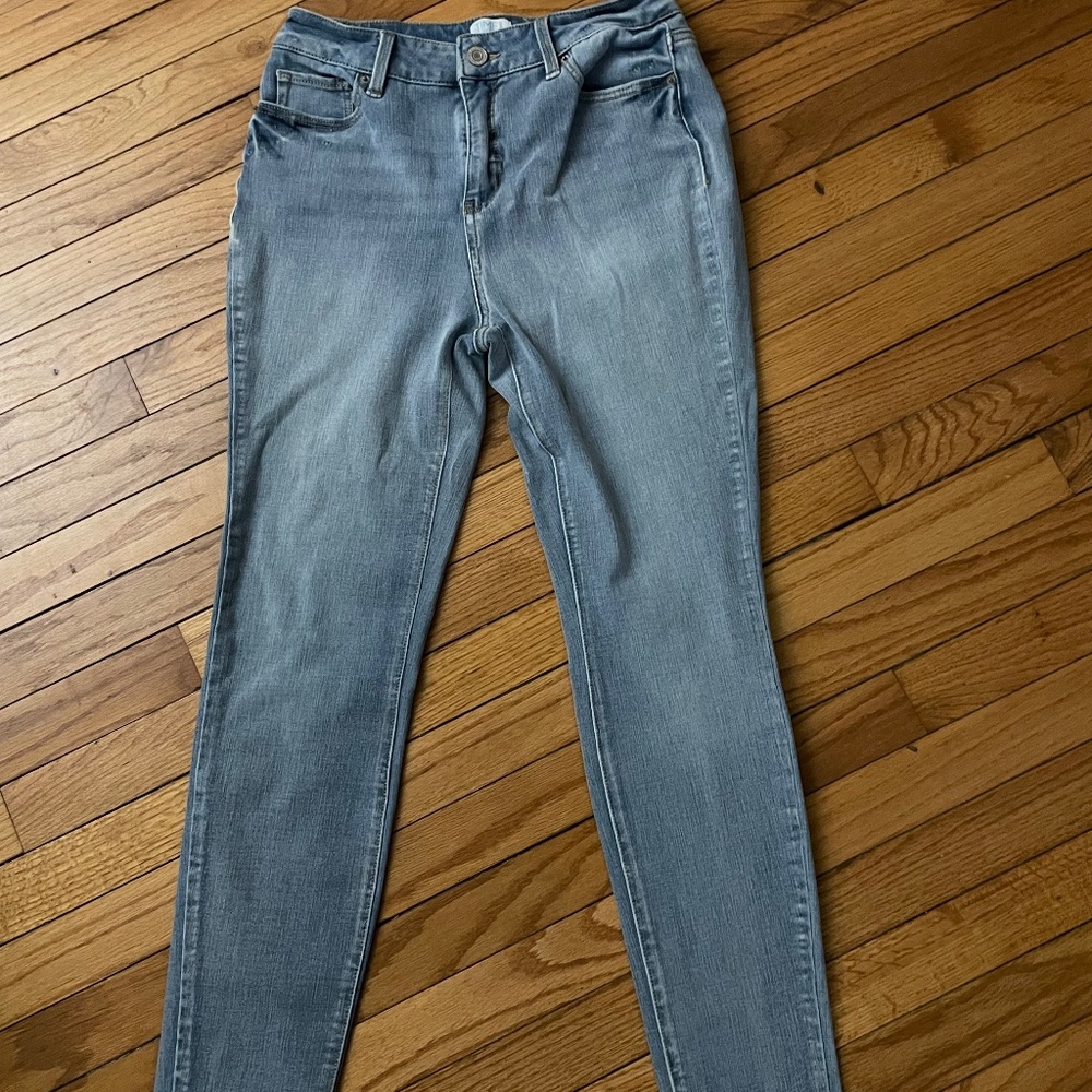Skinny ankle light wash jean